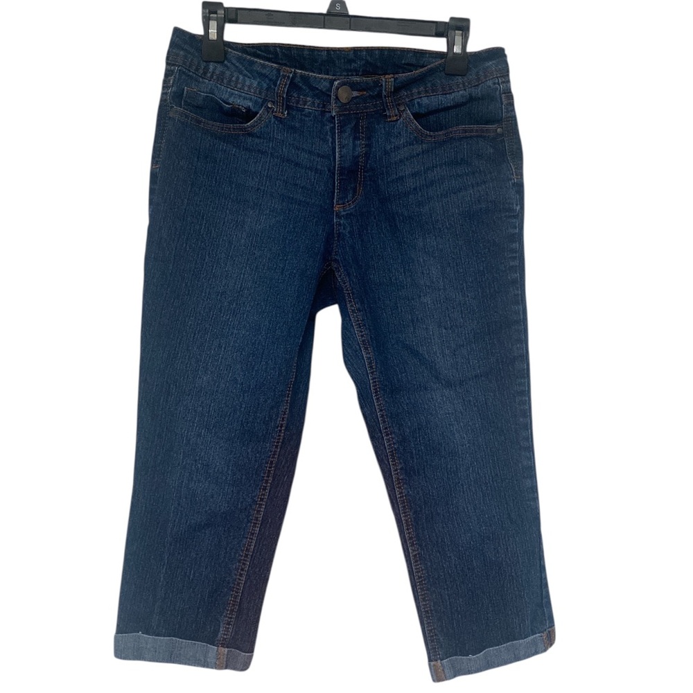 Faded Glory Dark Blue Capri Jeans GUC 10